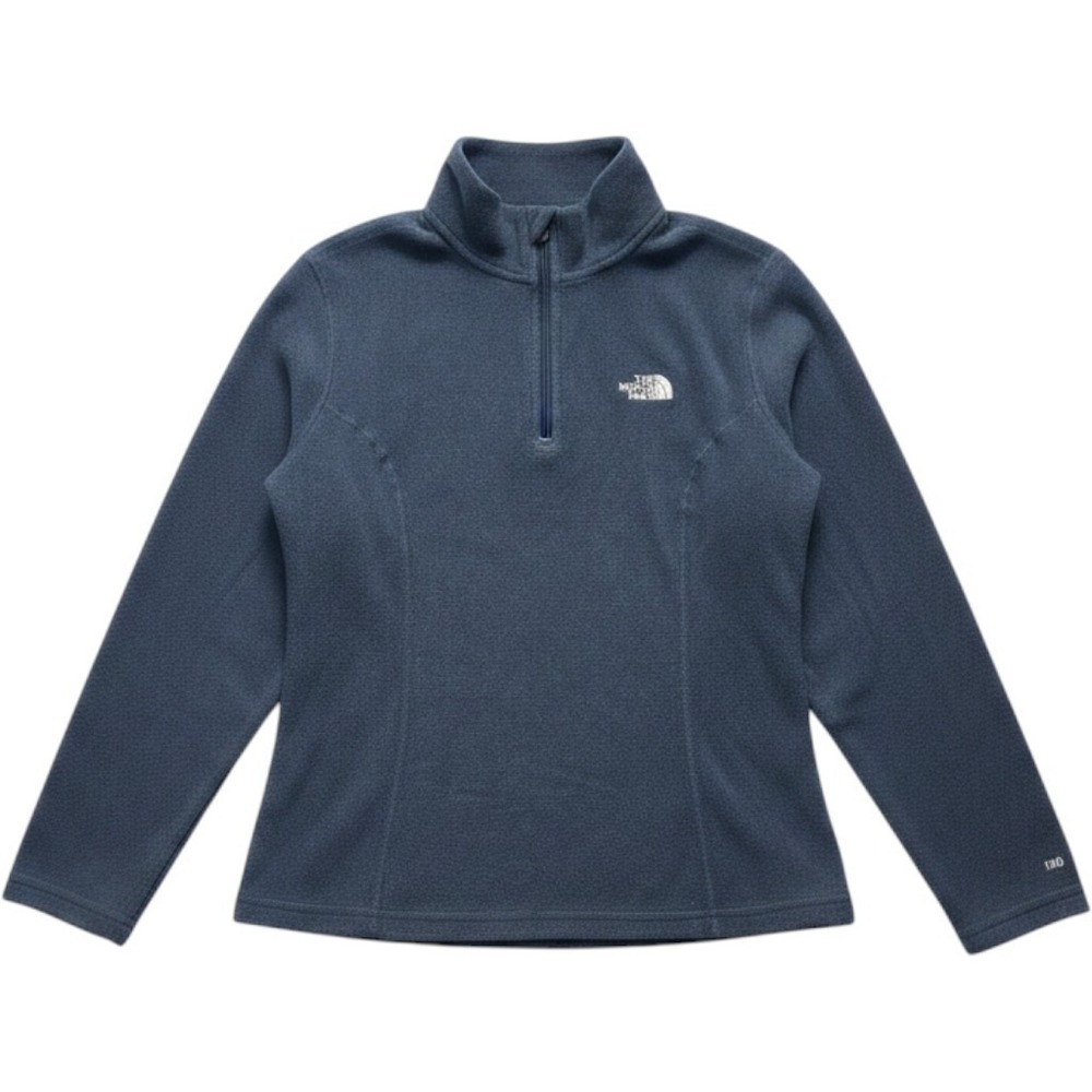 The North Face TKA 100 Quarter Zip Fleece Pullover Dusty Blue Women's Small